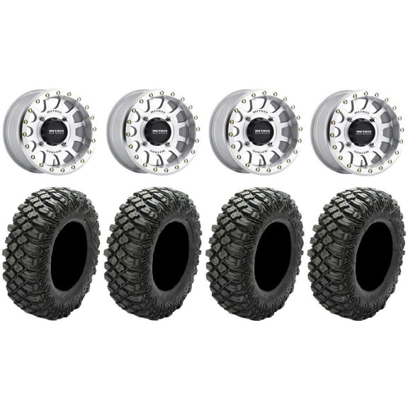 Method 401 Bdlk 15" Wheels Mh 4+3 32" Crawler XG Tires Polaris RZR XP 1000 / PRO XP / Ranger XP 900/1000