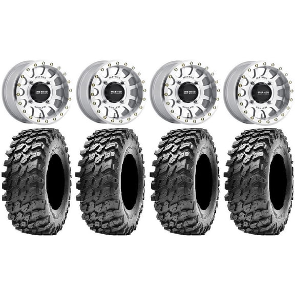 Method 401 Bdlk 15" Wheels Mh 4+3 32" Rampage Tires Polaris RZR XP 1000 / PRO XP / Ranger XP 900/1000