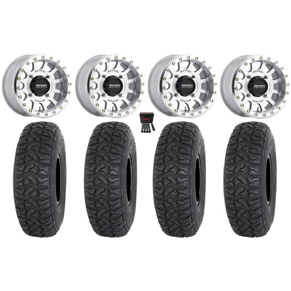 Method 401 Bdlk 15" Wheels Mh 4+3 33" Chicane LT Tires Polaris RZR XP 1000 / PRO XP / Ranger XP 900/1000