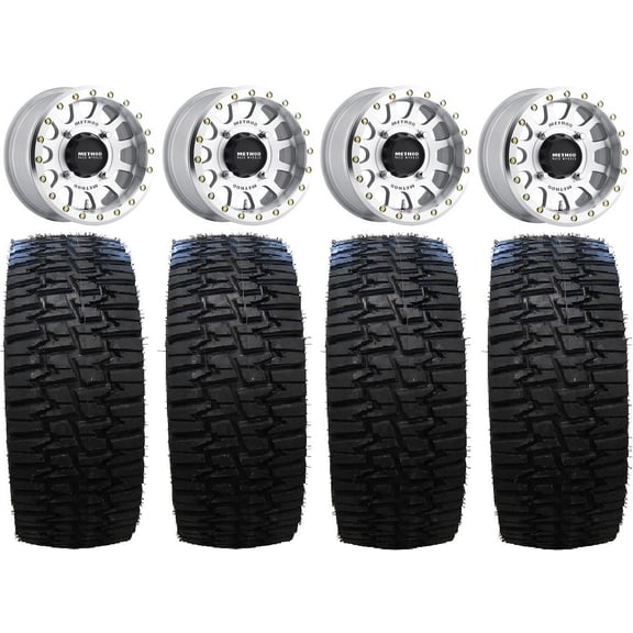 Method 401 Bdlk 15" Wheels Mh 4+3 33" Desert Race Tires Polaris RZR XP 1000 / PRO XP / Ranger XP 900/1000