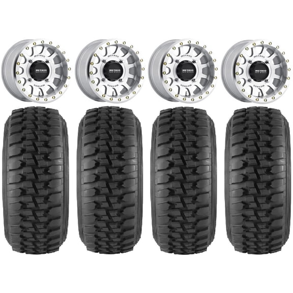 Method 401 Bdlk 15" Wheels Mh 4+3 33" Desert Series Tires Polaris RZR XP 1000 / PRO XP / Ranger XP 900/1000