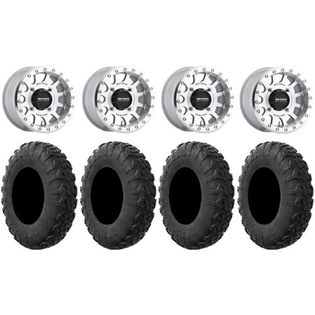 Method 401 Bdlk 15" Wheels Mh 4+3 33" MotoVator R/T Tires Sportsman RZR Ranger