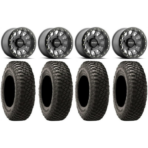 Method 401 Bdlk 15" Wheels Ti 32" BFG KM3 Tires Can-Am Commander Maverick Renegade Outlander Defender