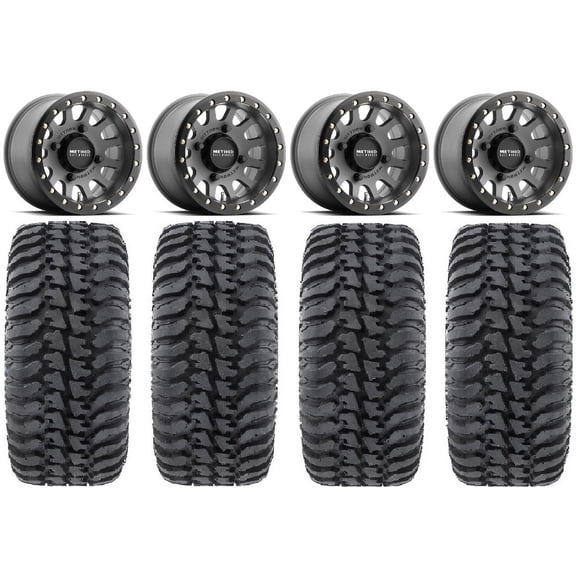 Method 401 Bdlk 15" Wheels Ti 32" Regulator Tires Sportsman RZR Ranger