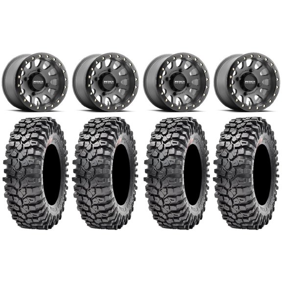 Method 401 Bdlk 15" Wheels Ti 32" Roxxzilla 396 Tires Can-Am Commander Maverick Renegade Outlander Defender