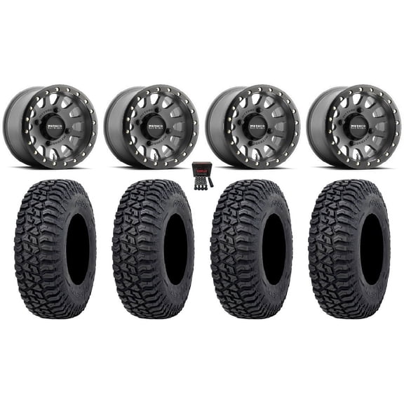 Method 401 Bdlk 15" Wheels Ti 32" Tricera Tires Polaris RZR XP 1000 / PRO XP / Ranger XP 900/1000