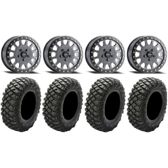 Method 401 Bdlk 15" Wheels Ti 33" Crawler XR Tires Polaris RZR Turbo R & Pro R Ranger 1500 Xpedition