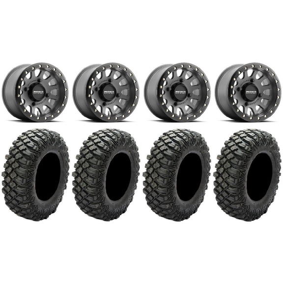 Method 401 Bdlk 15" Wheels Ti 33" Crawler XR Tires Sportsman RZR Ranger