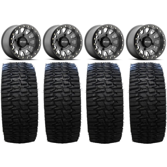 Method 401 Bdlk 15" Wheels Ti 33" Desert Race Tires Polaris RZR XP 1000 / PRO XP / Ranger XP 900/1000