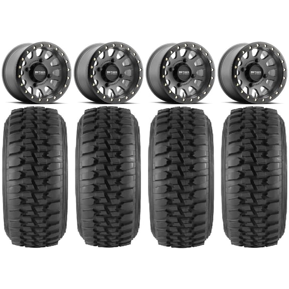 Method 401 Bdlk 15" Wheels Ti 33" Desert Series Tires Polaris RZR XP 1000 / PRO XP / Ranger XP 900/1000