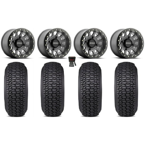Method 401 Bdlk 15" Wheels Ti 33" Regulator 2 Tires Sportsman RZR Ranger