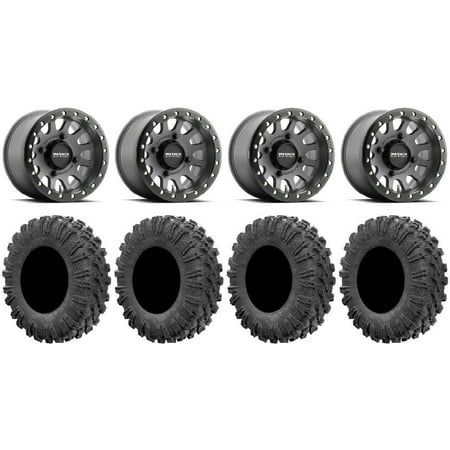 Method 401 Bdlk 15" Wheels Ti 5+2 30" MotoRavage Tires Sportsman RZR Ranger