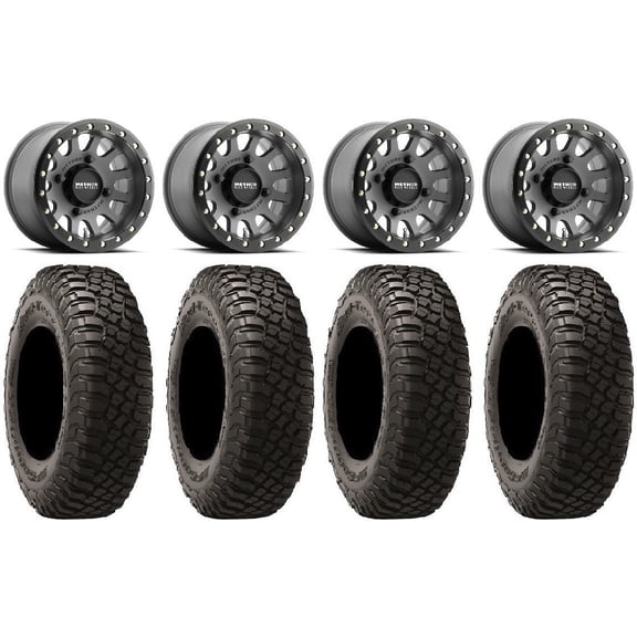 Method 401 Bdlk 15" Wheels Ti 5+2 35" BFG KM3 Tires Polaris RZR XP 1000 / PRO XP / Ranger XP 900/1000