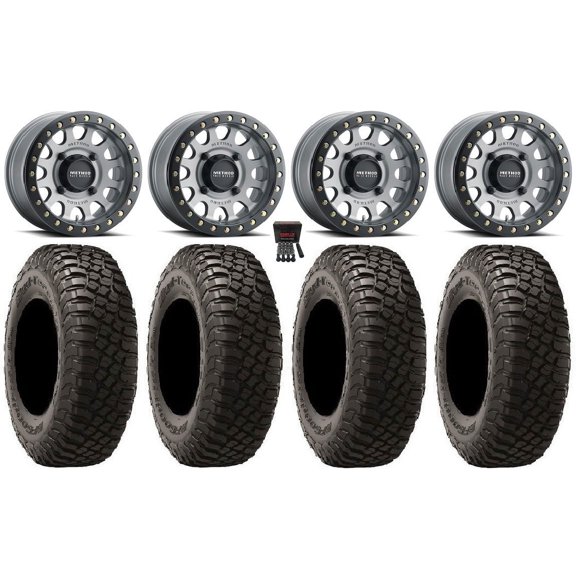 Method 401 Bdlk 15x6 Wheels Ti 32" BFG KM3 Tires Polaris RZR XP 1000 / PRO XP / Ranger XP 900/1000