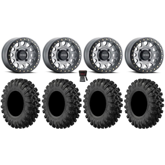 Method 401 Bdlk 15x6 Wheels Ti 32" MotoRavage XL Tires Polaris RZR XP 1000 / PRO XP / Ranger XP 900/1000