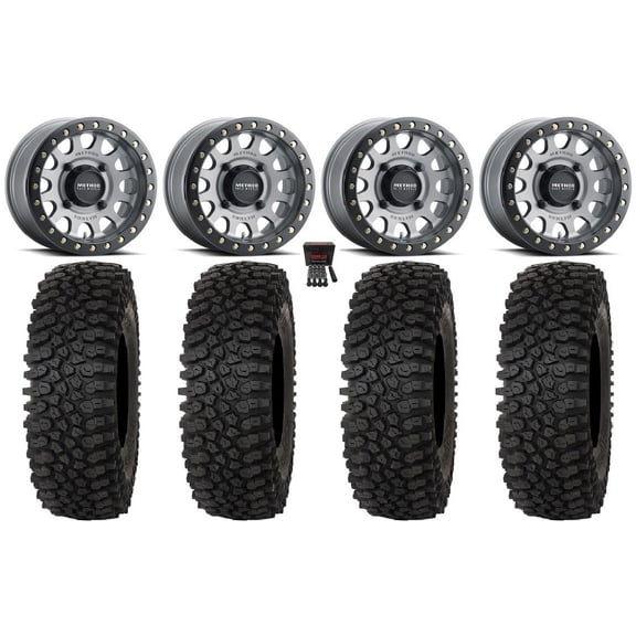 Method 401 Bdlk 15x6 Wheels Ti 33" Roctane ST Tires Can-Am Commander Maverick Renegade Outlander Defender