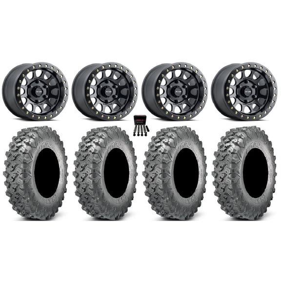 Method 401 Beadlock 15" Wheel Black 32" Lynx SXS Tires Can-Am Maverick R