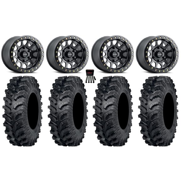 Method 401 Beadlock 15" Wheel Black 32" MT911 Tires Can-Am Maverick R