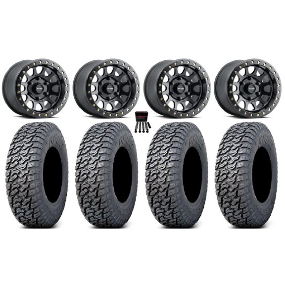 Method 401 Beadlock 15" Wheel Black 33" Daemon Tires Can-Am Maverick R