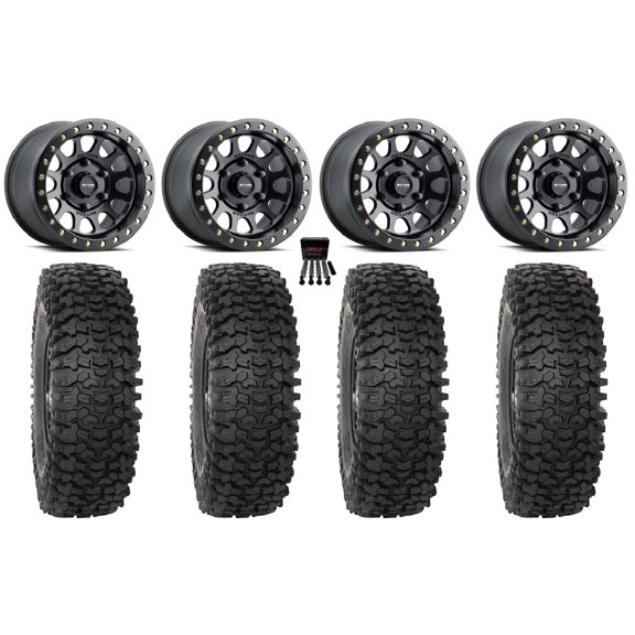 Method 401 Beadlock 15" Wheel Black 33" RC500 Tires Can-Am Maverick R