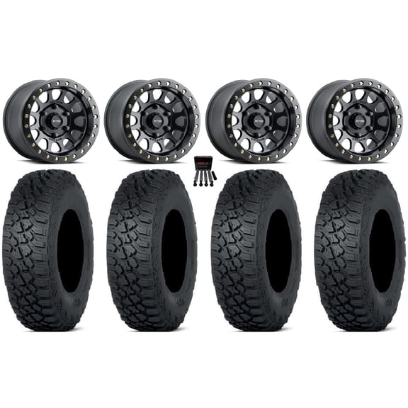 Method 401 Beadlock 15" Wheel Black 35" Tenacity XNR Tires Can-Am Maverick R