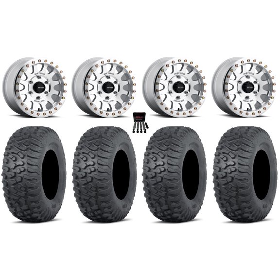 Method 401 Beadlock 15" Wheel Machined 30" Terra Hook Tires Can-Am Maverick R