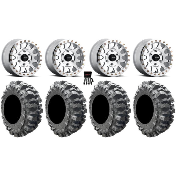 Method 401 Beadlock 15" Wheel Machined 31" Bogger Tires Can-Am Maverick R