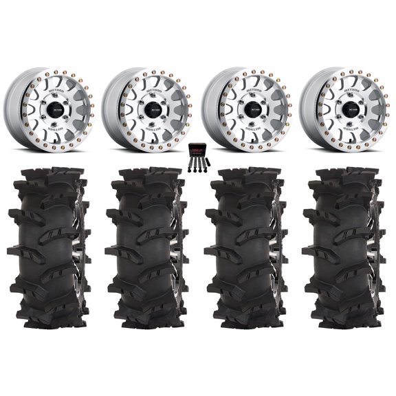 Method 401 Beadlock 15" Wheel Machined 32" Outlaw Max Tires Can-Am Maverick R