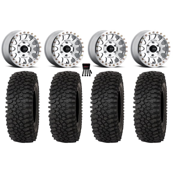 Method 401 Beadlock 15" Wheel Machined 32" Roctane STX Tires Can-Am Maverick R