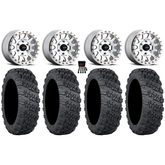 Method 401 Beadlock 15" Wheel Machined 32" Versa Cross V3 Tires Can-Am Maverick R