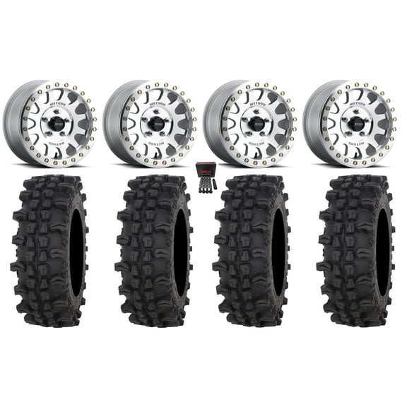 Method 401 Beadlock 15" Wheels Raw 32" ACP Tires Polaris RZR Turbo R & Pro R Ranger 1500 Xpedition