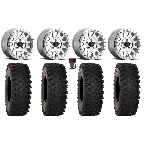 Method 401 Beadlock 15" Wheels Raw 32" ATX470 Tires Polaris RZR Turbo R & Pro R Ranger 1500 Xpedition
