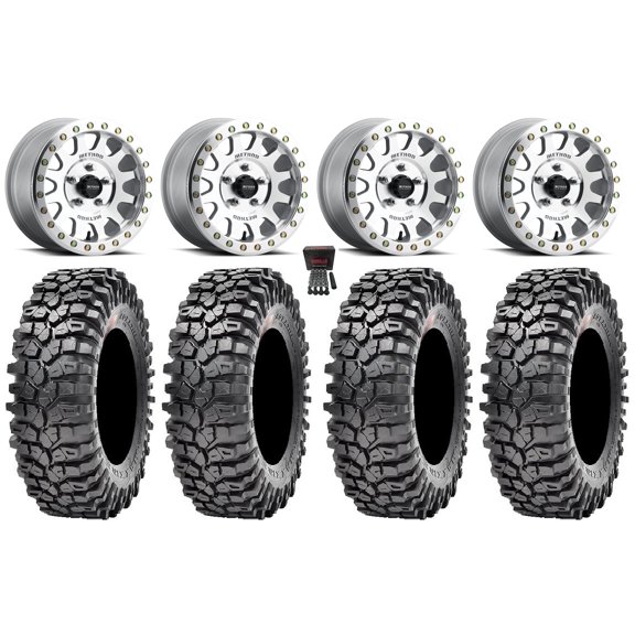 Method 401 Beadlock 15" Wheels Raw 32" Roxxzilla 396 Tires Polaris RZR Turbo R & Pro R Ranger 1500 Xpedition