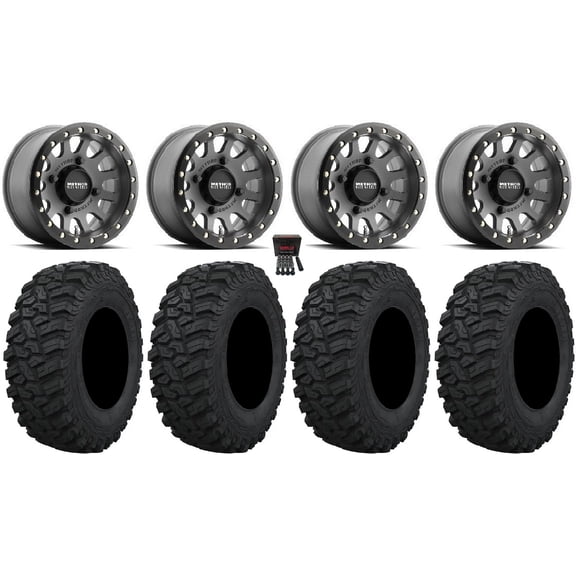 Method 401 Beadlock 15" Wheels Titanium 33" Trekker Tires Polaris RZR XP 1000 / PRO XP / Ranger XP 900/1000