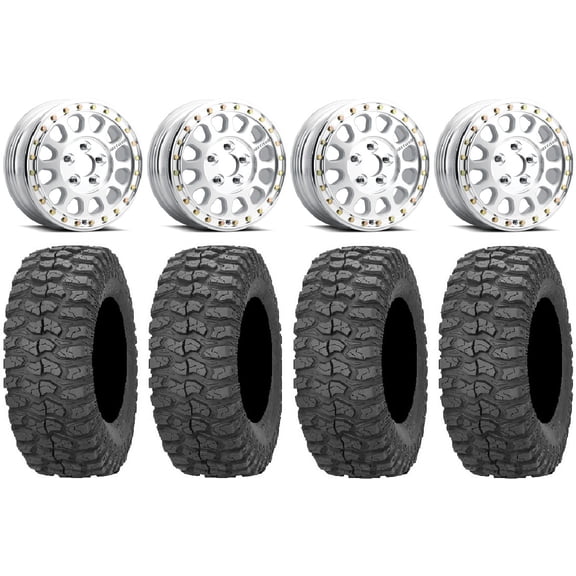 Method 401-R Bdlk Raw Wheels 32" Rock-A-Billy Tires Polaris RZR Turbo R & Pro R Ranger 1500 Xpedition