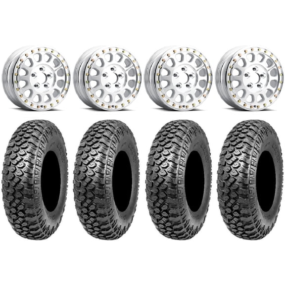 Method 401-R Beadlock Raw Wheels 32" RAZR XT Tires Polaris RZR Turbo R & Pro R Ranger 1500 Xpedition