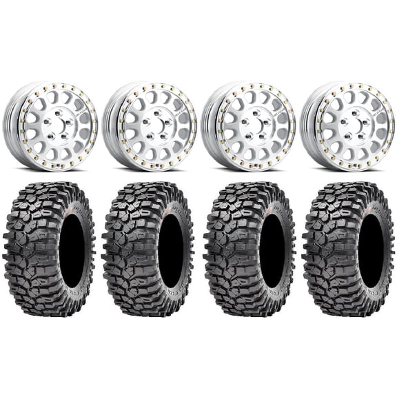 Method 401-R Beadlock Raw Wheels 35" Roxxzilla Tires Polaris RZR Turbo R & Pro R Ranger 1500 Xpedition