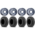 thumbnail image 1 of Method 407 14" Wheels Bahia Blue 32" MotoVator Tires Can-Am Maverick X3 / Honda Pioneer 1000 / Talon, 1 of 4