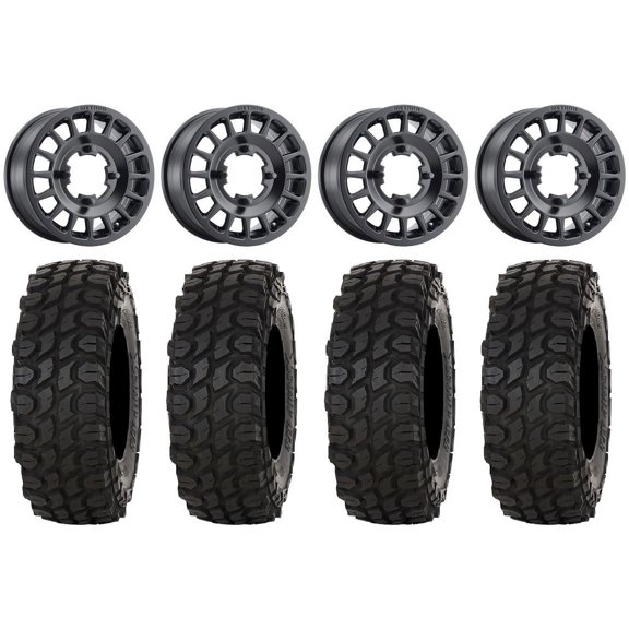 Method 407 14" Wheels Black 30" XComp ATR Tires Can-Am Commander Maverick Renegade Outlander Defender