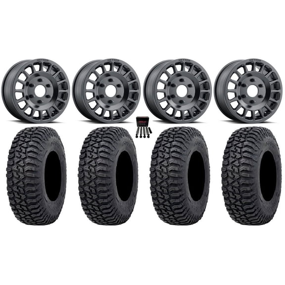 Method 407 15" Wheel Black 32" Tricera Tires Can-Am Maverick R