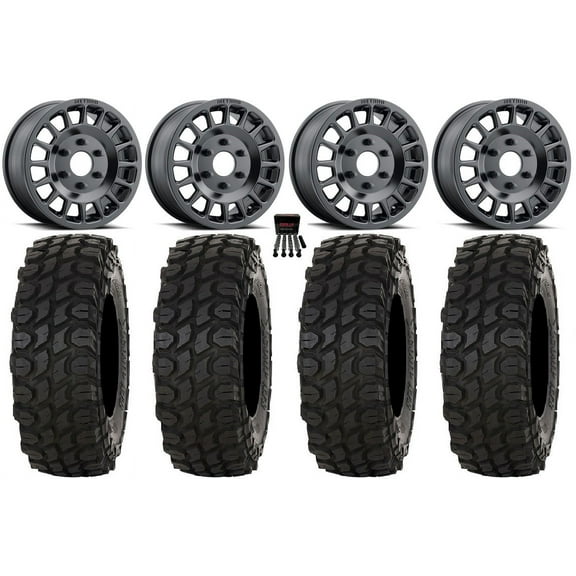 Method 407 15" Wheel Black 32" XComp ATR Tires Can-Am Maverick R