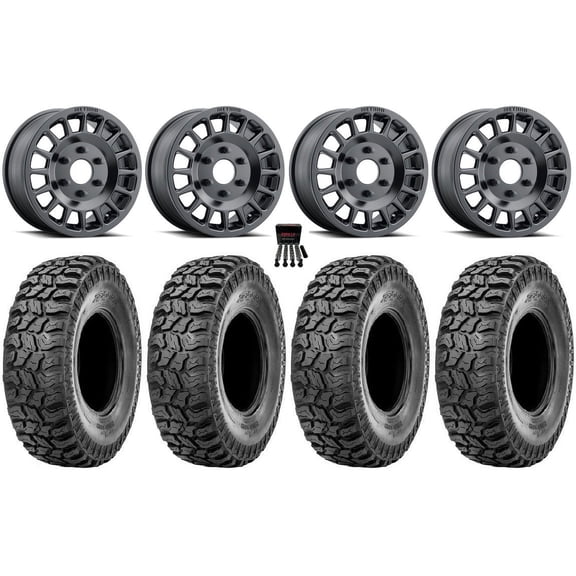 Method 407 15" Wheel Black 33" Ridge Saw 2.0 Tires Can-Am Maverick R