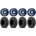 thumbnail image 1 of Method 407 15" Wheels Bahia Blue 32" MotoVator Tires Polaris RZR Turbo R & Pro R Ranger 1500 Xpedition, 1 of 4