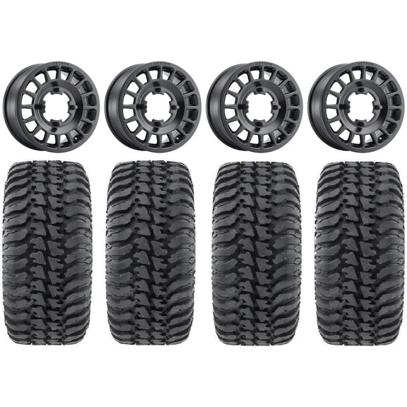Method 407 15" Wheels Black 32" Regulator Tires Can-Am Maverick X3 / Honda Pioneer 1000 / Talon