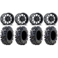 thumbnail image 1 of Method 409 14" Black (4+3) Wheels 26.5" Terminator Tires Kawasaki Mule Pro FXT, 1 of 4