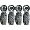 thumbnail image 1 of Method 409 14" Black (4+3) Wheels 32" MotoClaw Tires Kawasaki Mule Pro FXT, 1 of 4