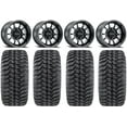 thumbnail image 1 of Method 409 14" Black (4+3) Wheels 32" Regulator Tires Kawasaki Mule Pro FXT, 1 of 4