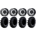thumbnail image 1 of Method 409 14" Black (5+2) Wheels 26.5" Intimidator Tires Kawasaki Mule Pro FXT, 1 of 4