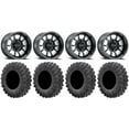 thumbnail image 1 of Method 409 15" Black (4+3) Wheels 30" MotoRavage Tires Kawasaki Mule Pro FXT, 1 of 4