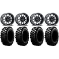 thumbnail image 1 of Method 409 15" Black (4+3) Wheels 32" Carnivore Tires Can-Am Commander Maverick Renegade Outlander Defender, 1 of 4